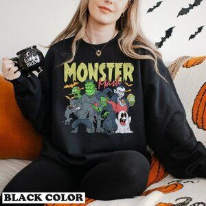 Monster Mash Halloween Sweatshirt, Halloween Monster Mash Halloween Sweatshirt